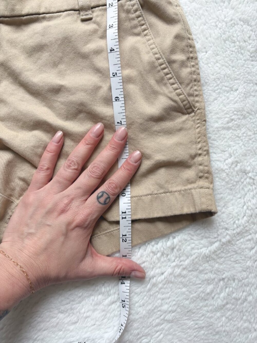 J.Crew Reimagined Khaki Shorts Size 4 Tailored Summer - Picture 4 of 4